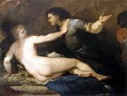 Luca Giordano The Rape of Lucretia Spain oil painting artist
